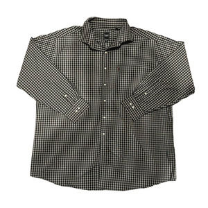 U.S. POLO Assn Black/Gray Button-Down Shirt Mens Size XXL